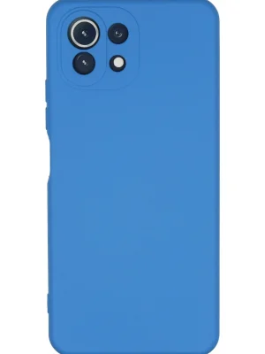 Newface Xiaomi Mİ 11 Lite Kılıf Nano içi Kadife Silikon - Mavi