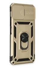 Newface Xiaomi Mİ 11 Lite Kılıf Pars Lens Yüzüklü Silikon - Gold - Görsel 2