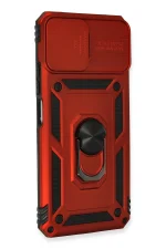 Newface Xiaomi Mİ 11 Lite Kılıf Pars Lens Yüzüklü Silikon - Kırmızı - Görsel 2