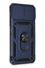 Newface Xiaomi Mİ 11 Lite Kılıf Pars Lens Yüzüklü Silikon - Lacivert - Görsel 2