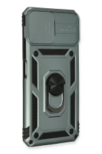 Newface Xiaomi Mİ 11 Lite Kılıf Pars Lens Yüzüklü Silikon - Yeşil - Görsel 2