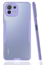 Newface Xiaomi Mİ 11 Lite Kılıf Platin Silikon - Lila