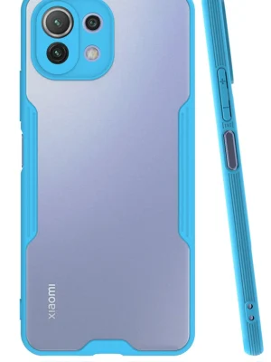 Newface Xiaomi Mİ 11 Lite Kılıf Platin Silikon - Mavi