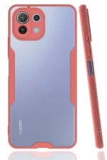 Newface Xiaomi Mİ 11 Lite Kılıf Platin Silikon - Pembe