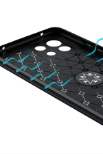 Newface Xiaomi Mİ 11 Lite Kılıf Range Yüzüklü Silikon - Kırmızı - Görsel 4