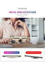 Newface Xiaomi Mİ 11 Lite Kılıf Sofya Yüzüklü Silikon Kapak - Gold - Görsel 8