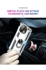 Newface Xiaomi Mİ 11 Lite Kılıf Sofya Yüzüklü Silikon Kapak - Gümüş - Görsel 8