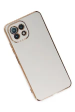 Newface Xiaomi Mİ 11 Lite Kılıf Volet Silikon - Beyaz - Görsel 3