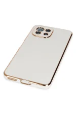 Newface Xiaomi Mİ 11 Lite Kılıf Volet Silikon - Beyaz - Görsel 4