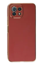 Newface Xiaomi Mİ 11 Lite Kılıf Volet Silikon - Kırmızı - Görsel 2