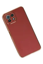 Newface Xiaomi Mİ 11 Lite Kılıf Volet Silikon - Kırmızı - Görsel 3