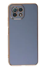 Newface Xiaomi Mİ 11 Lite Kılıf Volet Silikon - Mavi - Görsel 2