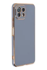 Newface Xiaomi Mİ 11 Lite Kılıf Volet Silikon - Mavi