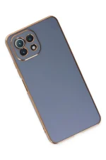 Newface Xiaomi Mİ 11 Lite Kılıf Volet Silikon - Mavi - Görsel 3