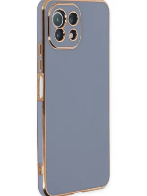 Newface Xiaomi Mİ 11 Lite Kılıf Volet Silikon - Mavi