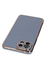 Newface Xiaomi Mİ 11 Lite Kılıf Volet Silikon - Mavi - Görsel 5