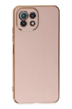 Newface Xiaomi Mİ 11 Lite Kılıf Volet Silikon - Pembe - Görsel 2
