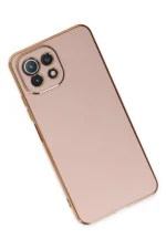 Newface Xiaomi Mİ 11 Lite Kılıf Volet Silikon - Pembe - Görsel 3