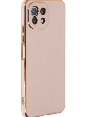 Newface Xiaomi Mİ 11 Lite Kılıf Volet Silikon - Pembe
