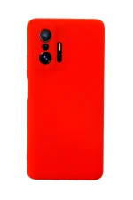 Newface Xiaomi Mi 11T Pro Kılıf Nano içi Kadife Silikon - Kırmızı