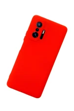 Newface Xiaomi Mi 11T Pro Kılıf Nano içi Kadife Silikon - Kırmızı - Görsel 3