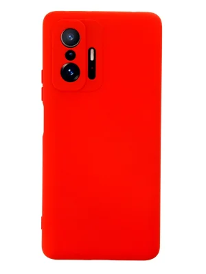 Newface Xiaomi Mi 11T Pro Kılıf Nano içi Kadife Silikon - Kırmızı