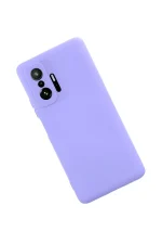 Newface Xiaomi Mi 11T Pro Kılıf Nano içi Kadife Silikon - Lila - Görsel 2