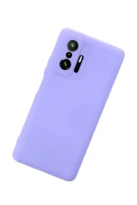 Newface Xiaomi Mi 11T Pro Kılıf Nano içi Kadife Silikon - Lila - Görsel 3