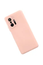 Newface Xiaomi Mi 11T Pro Kılıf Nano içi Kadife Silikon - Pudra - Görsel 2