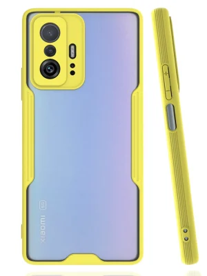 Newface Xiaomi Mi 11T Pro Kılıf Platin Silikon - Sarı