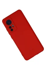 Newface Xiaomi Mi 12 Kılıf Nano içi Kadife Silikon - Kırmızı - Görsel 2