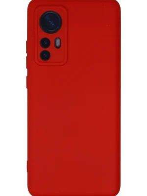 Newface Xiaomi Mi 12 Kılıf Nano içi Kadife Silikon - Kırmızı