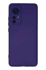 Newface Xiaomi Mi 12 Kılıf Nano içi Kadife Silikon - Mor