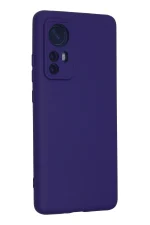 Newface Xiaomi Mi 12 Kılıf Nano içi Kadife Silikon - Mor - Görsel 3