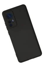 Newface Xiaomi Mi 12 Kılıf Nano içi Kadife Silikon - Siyah - Görsel 2