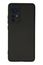 Newface Xiaomi Mi 12 Kılıf Nano içi Kadife Silikon - Siyah