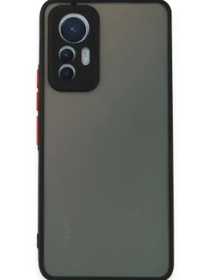 Newface Xiaomi Mi 12 Lite Kılıf Montreal Silikon Kapak - Siyah