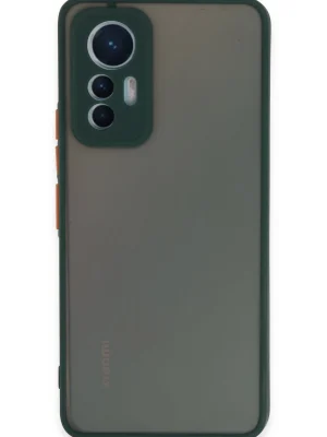 Newface Xiaomi Mi 12 Lite Kılıf Montreal Silikon Kapak - Yeşil