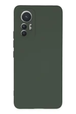 Newface Xiaomi Mi 12 Lite Kılıf Nano içi Kadife Silikon - Koyu Yeşil