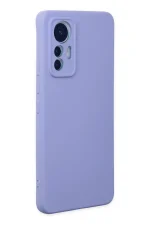Newface Xiaomi Mi 12 Lite Kılıf Nano içi Kadife Silikon - Lila - Görsel 2
