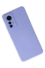 Newface Xiaomi Mi 12 Lite Kılıf Nano içi Kadife Silikon - Lila - Görsel 3