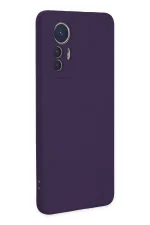 Newface Xiaomi Mi 12 Lite Kılıf Nano içi Kadife Silikon - Mor - Görsel 2