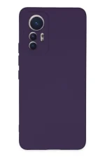Newface Xiaomi Mi 12 Lite Kılıf Nano içi Kadife Silikon - Mor
