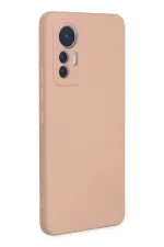 Newface Xiaomi Mi 12 Lite Kılıf Nano içi Kadife Silikon - Pudra - Görsel 2