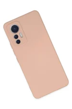 Newface Xiaomi Mi 12 Lite Kılıf Nano içi Kadife Silikon - Pudra - Görsel 3