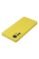 Newface Xiaomi Mi 12 Lite Kılıf Nano içi Kadife Silikon - Sarı - Görsel 4