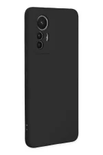 Newface Xiaomi Mi 12 Lite Kılıf Nano içi Kadife Silikon - Siyah - Görsel 2