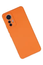 Newface Xiaomi Mi 12 Lite Kılıf Nano içi Kadife Silikon - Turuncu - Görsel 3