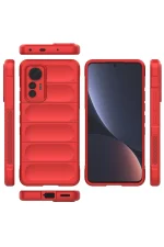 Newface Xiaomi Mi 12 Lite Kılıf Optimum Silikon - Kırmızı - Görsel 3