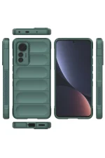 Newface Xiaomi Mi 12 Lite Kılıf Optimum Silikon - Koyu Yeşil - Görsel 3